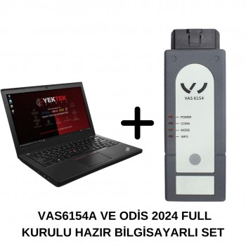 VAS 6154A Odis Servis 24.3.2 ve Odis Mühendislik 18.2.0 Kurulu Hazır Bilgisayar + LENOVO X SERİSİ