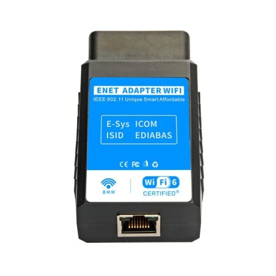 BMW ENET WiFi & Ethernet OBD2 Adaptörü | F/G/I Serisi Kodlama, Gizli Özellik Açma ve Arıza Tespit Cihazı (BimmerCode, Bootmod3 Uyumlu)