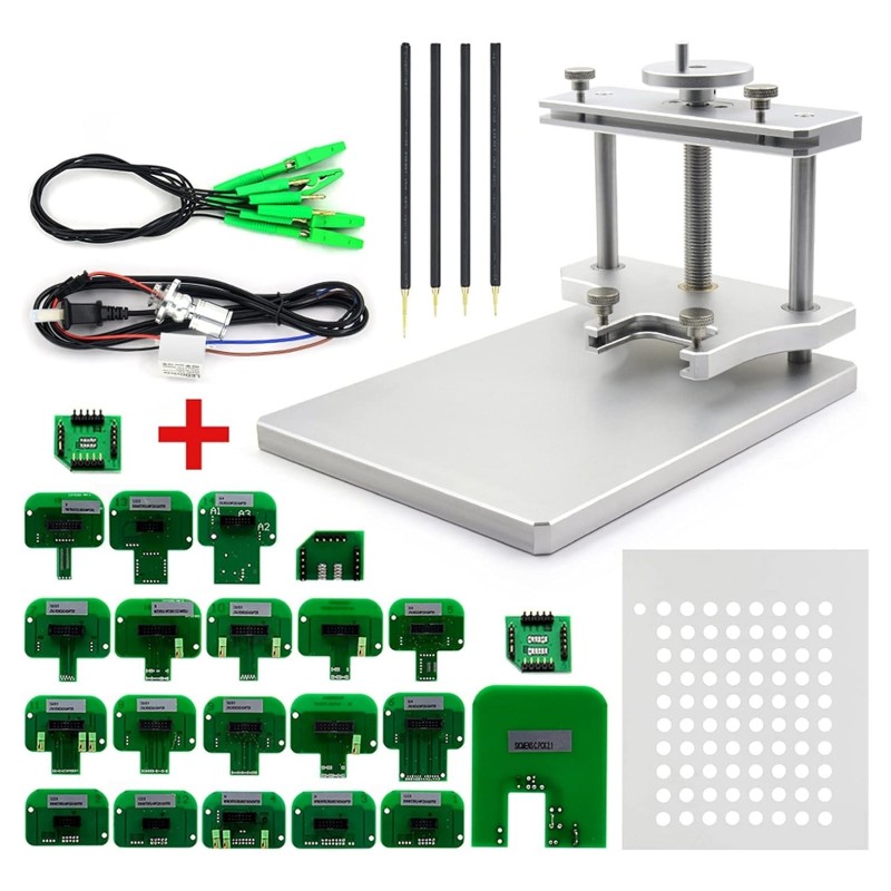 Bdm Metal Led Tezgahı + Stand - 21 Adaptörlü Ecu Chip Tuning Beyin Okuma