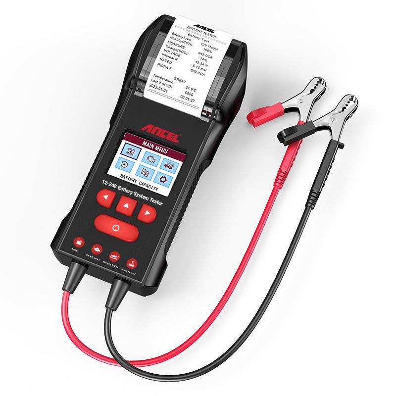 ANCEL BST600 12V & 24V Profesyonel Yazıcılı Akü Test Cihazı