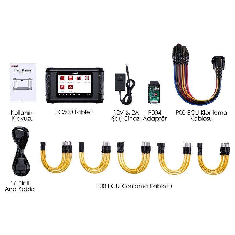 ANCEL EC500 ECM ECU Programlama, Kopyalama ve Sıfırlama (HAMLAMA) Cihazı