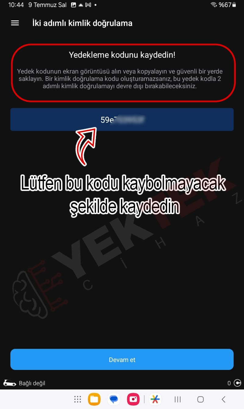 Kod Kaydet